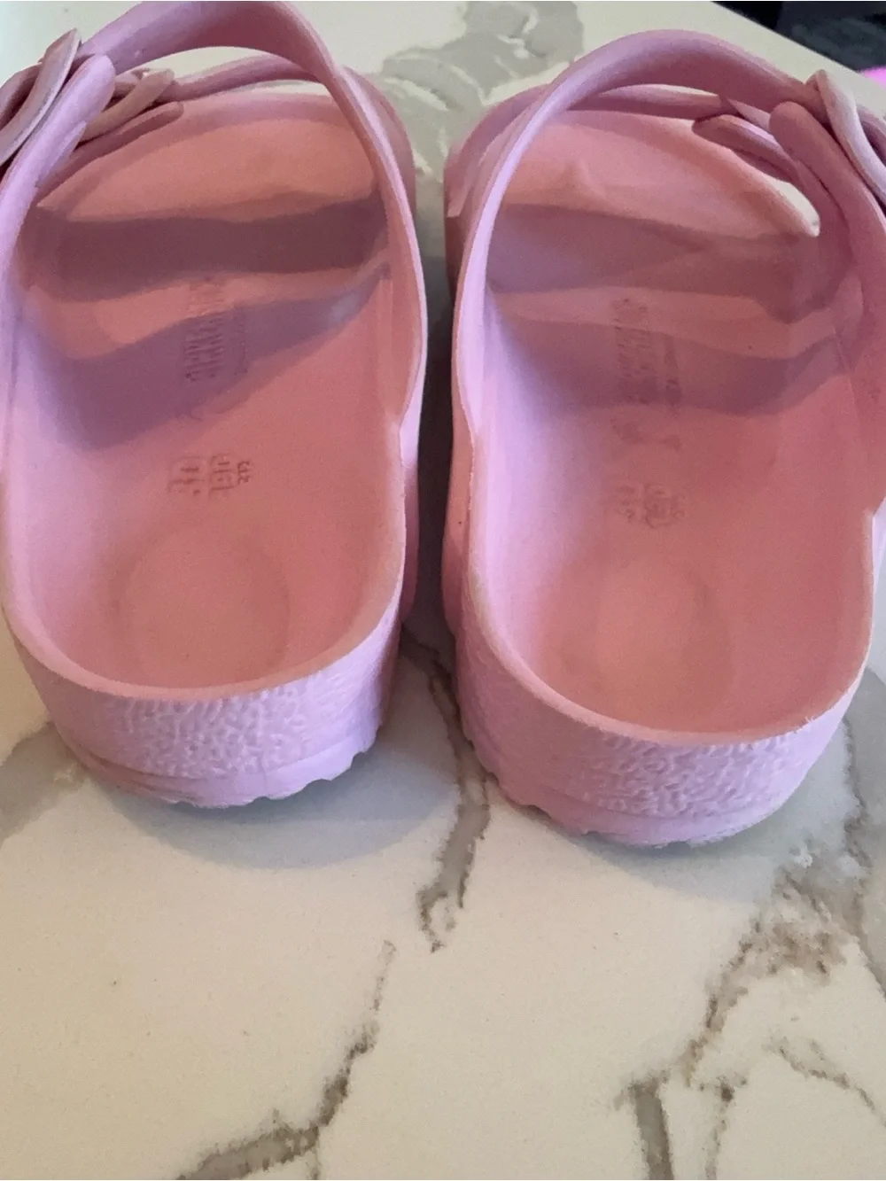 Birkenstock Kids Pink Double-Buckle Slide Sandals